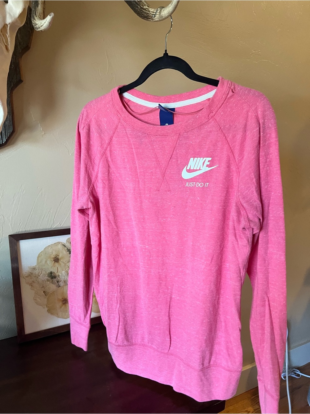 Nike Pink Gym Vintage Crew